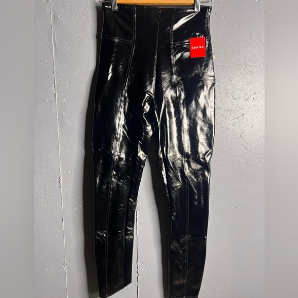 Spanx Faux Patent Leather leggings in size Small.  NWT - Picture 4 of 10